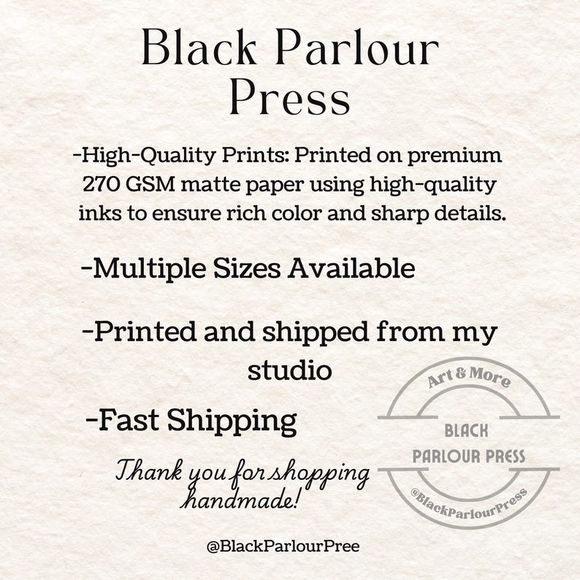 Ghost in the Garden Art Print | Whimsical Cottagecore Wall Art, Spooky Cute Hall - Picture 3 of 4